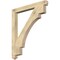 Ekena Millwork Merced Arts & Crafts Rough Sawn Bracket, Douglas Fir, 4"W x 42"D x 48"H BKT04X42X48MRC03RDF - alternate 1